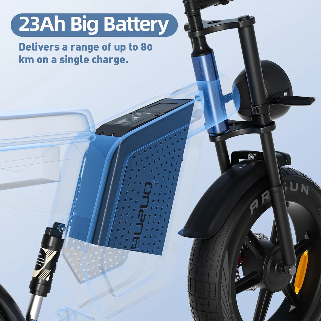 JANSNO X60 20" Fat Tire E-Bike