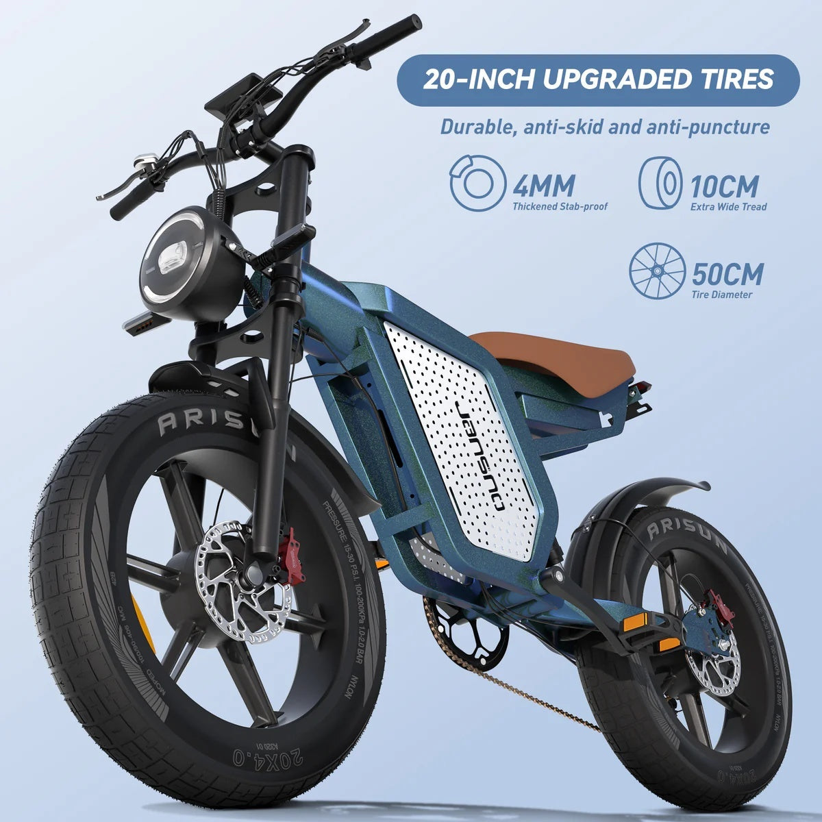 JANSNO X60 20" Fat Tire E-Bike