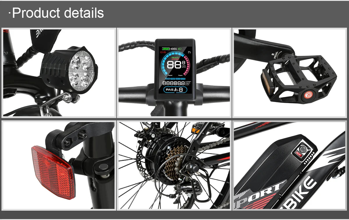 SAMEBIKE EBE2 Folding E-Bike