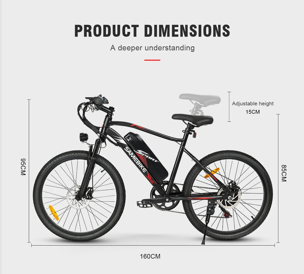 SAMEBIKE EBE2 Folding E-Bike