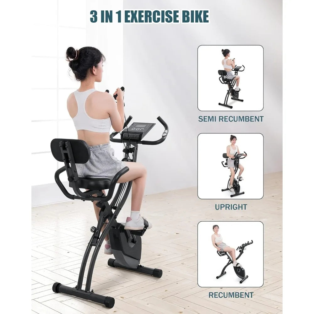 Folding Recumbent Stationary Bike