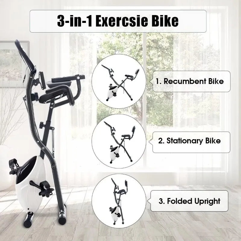 Merax 2-in-1 Stationary & Upright Exercise Bike