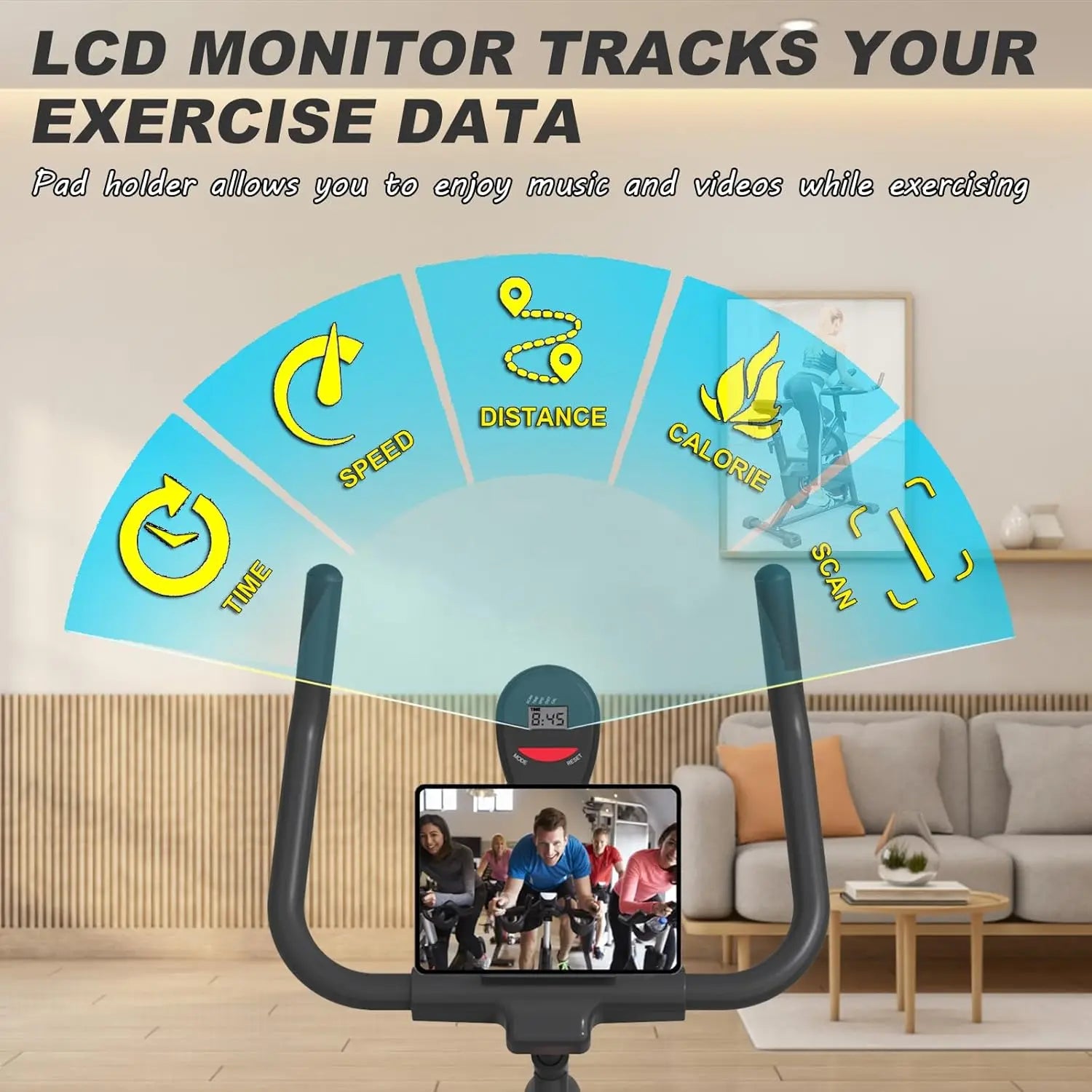 Stationary Bike for Home – Cardio Cycling with LCD Monitor
