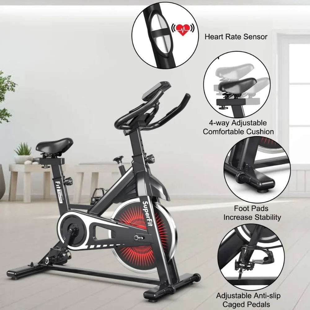 Silent Belt Drive Stationary Bike