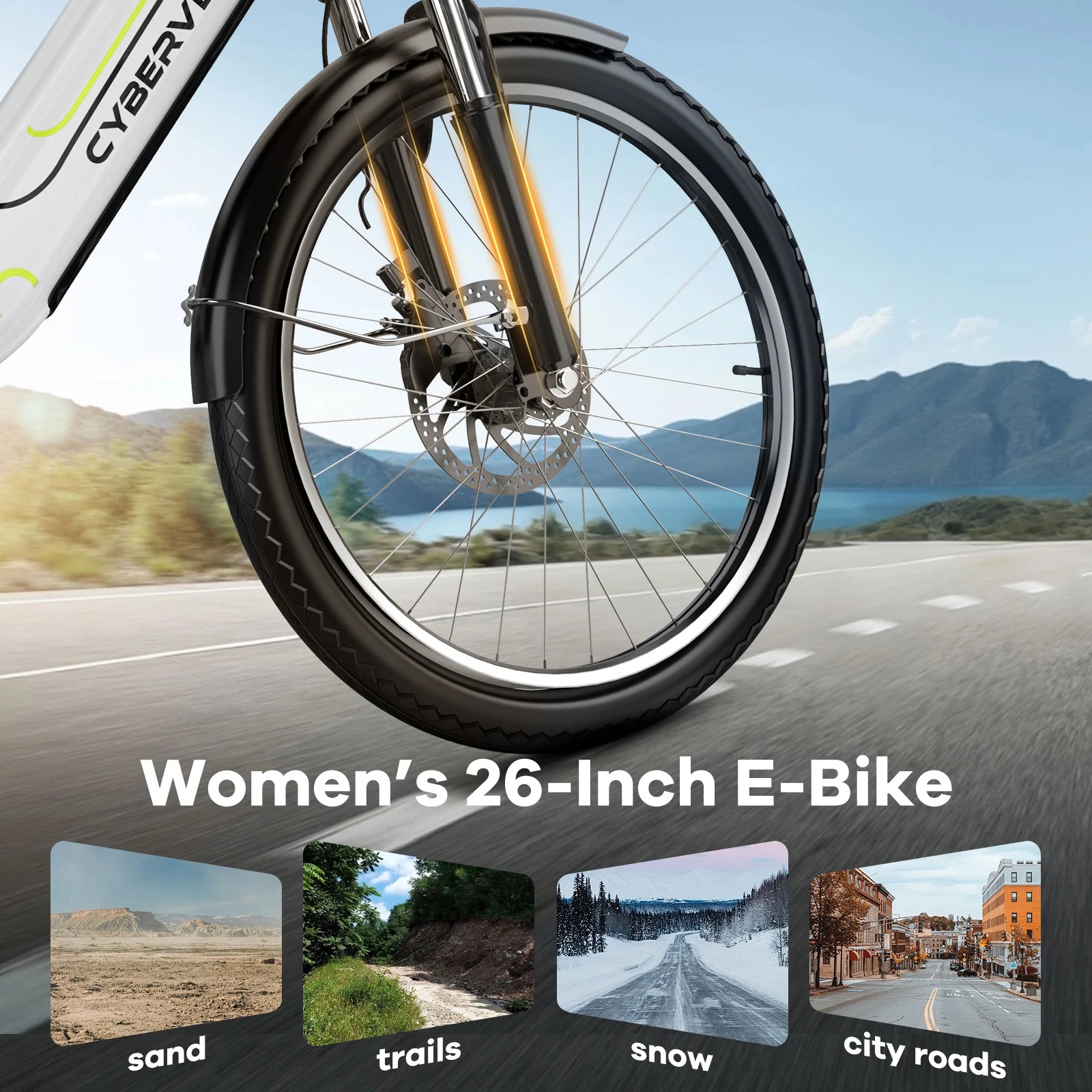 26" Fat Tire Electric Bike