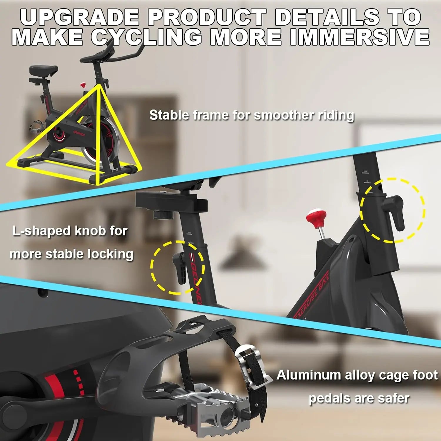 Stationary Bike for Home – Cardio Cycling with LCD Monitor