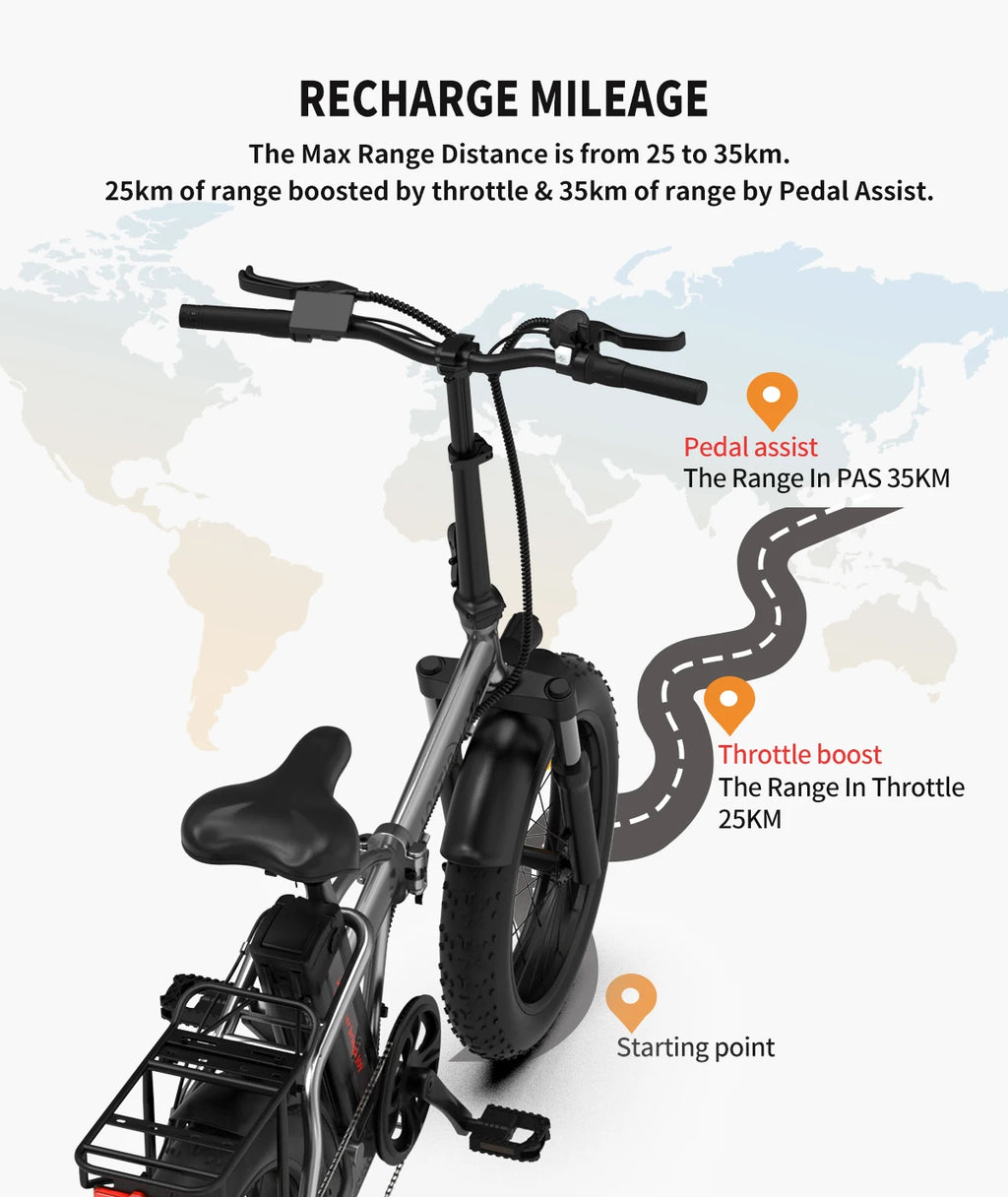 AOSTIRMOTOR Fat Tire E-Bike