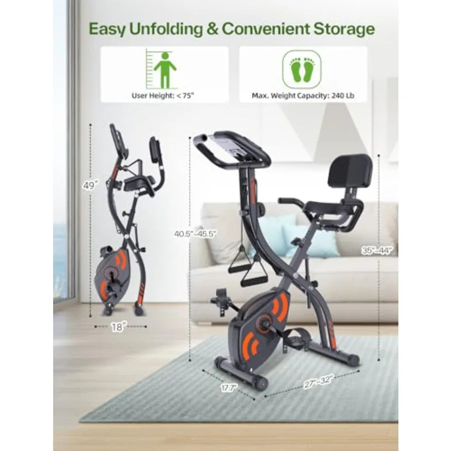 Sportner Foldable Stationary Bike