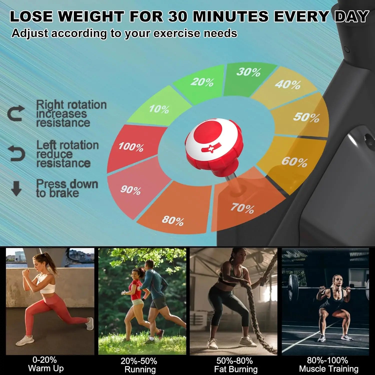 Stationary Bike for Home – Cardio Cycling with LCD Monitor