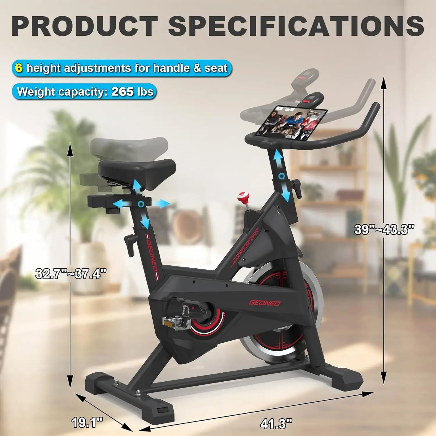 Stationary Bike for Home – Cardio Cycling with LCD Monitor