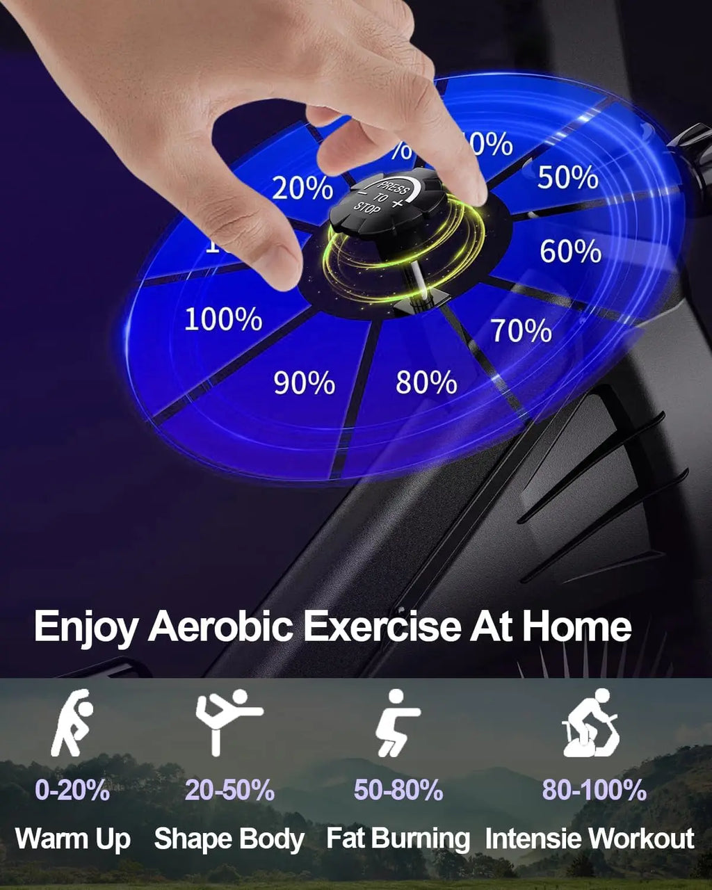 Adjustable Resistance Stationary Bike